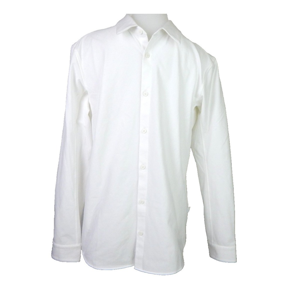 Lululemon Men's Medium Shirt "New Venture" Long Sleeve Button Up White Stretch